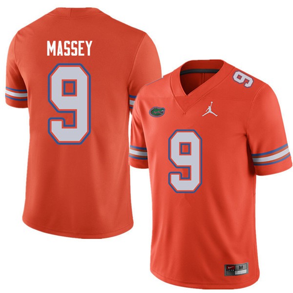 Jordan Brand Men #9 Dre Massey Florida Gators College Football Jerseys Orange